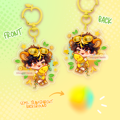 Mimi the monkey boy - Acrylic charm (Made to order)