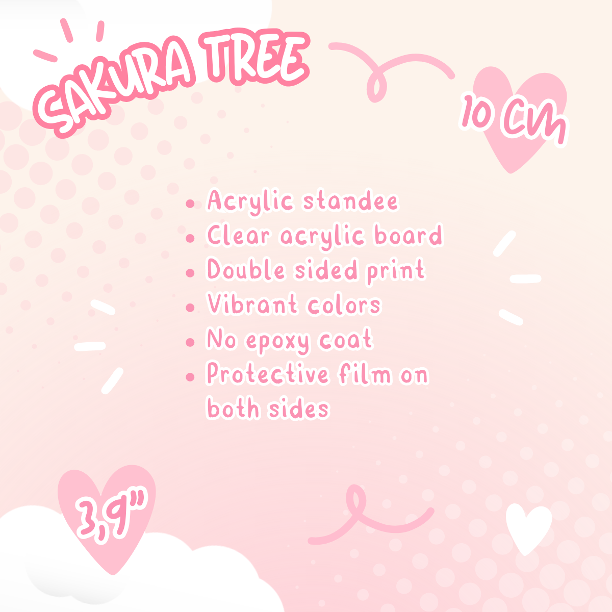 Sensei Sakura Tree Standee (Made to order)