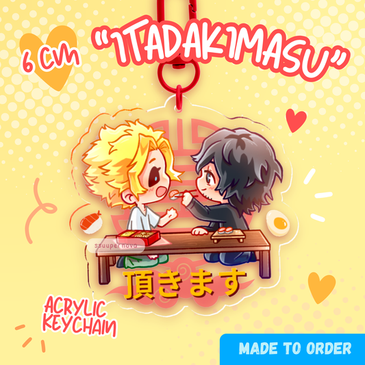 Itadakimasu - Acrylic charm (Made to order)
