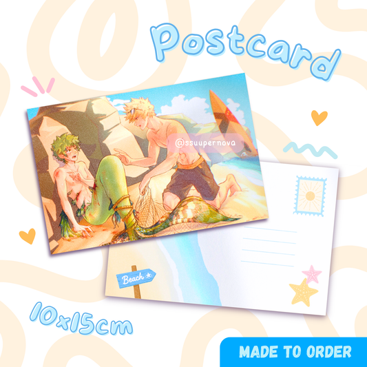 Bakudeku "mermay" postcard