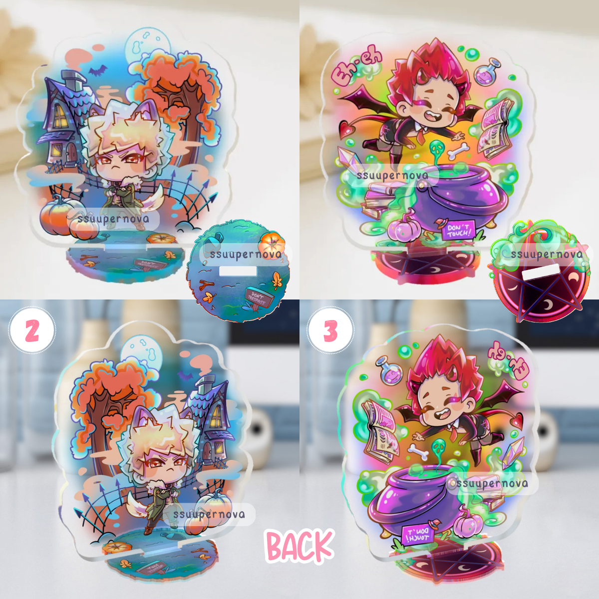 Halloween - Acrylic Standees (Made to order)