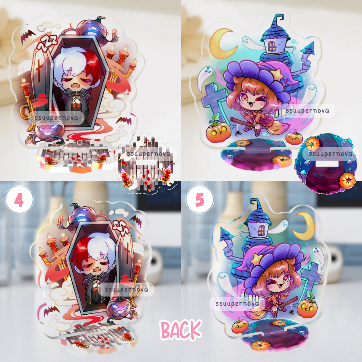 Halloween - Acrylic Standees (Made to order)