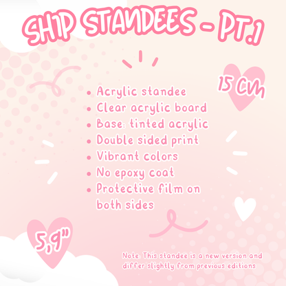Ships Standees PT.1 (Made to order)