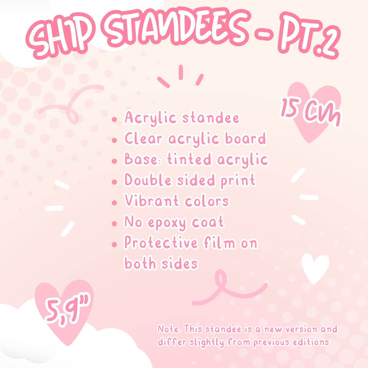 Ships Standees PT.2 (Made to order)