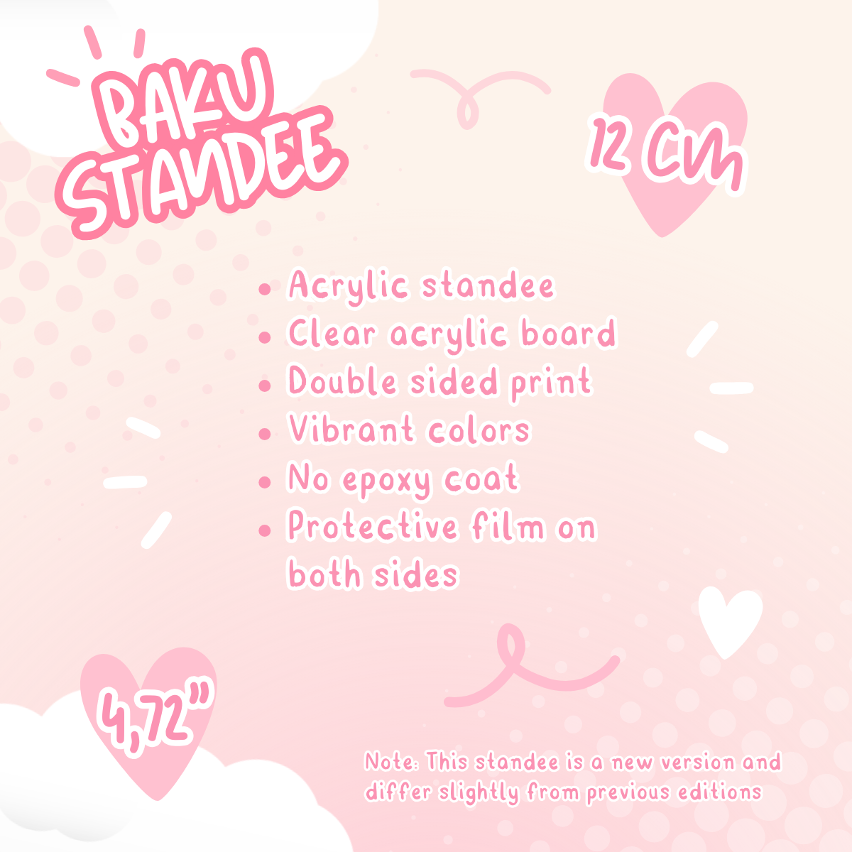 Acrylic Standee - Baku (Made to order)