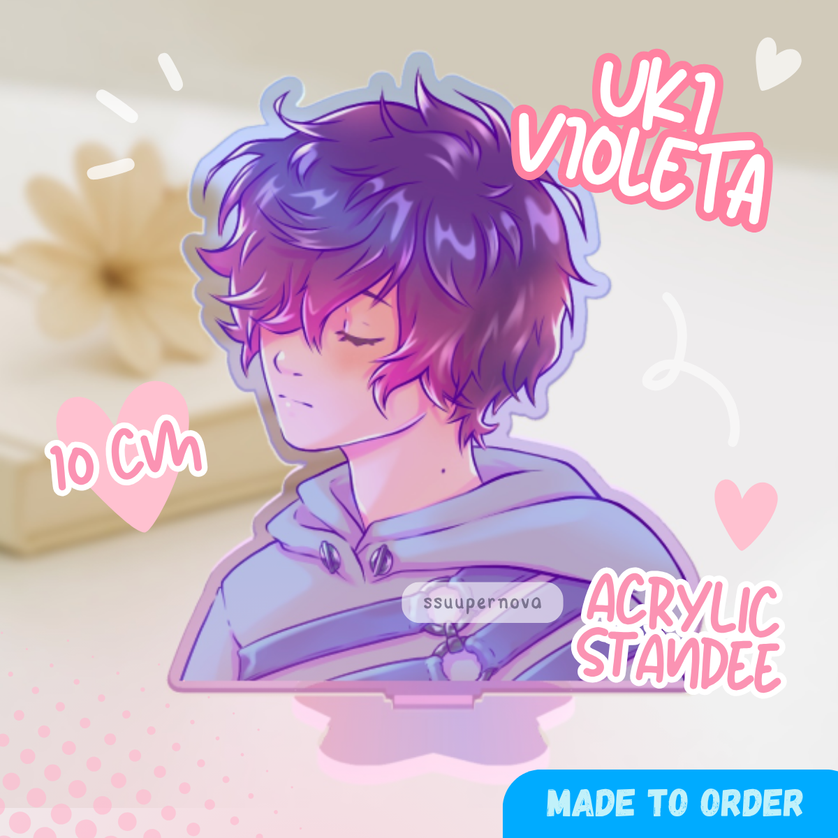 NIJI Uki - Acrylic Standee (Made to order)
