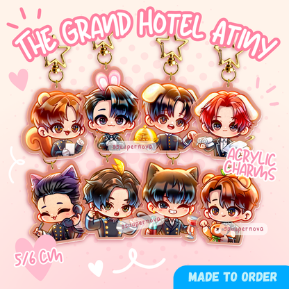 ATEEZ "The Grand Hotel Atiny" Charms (Made to order)
