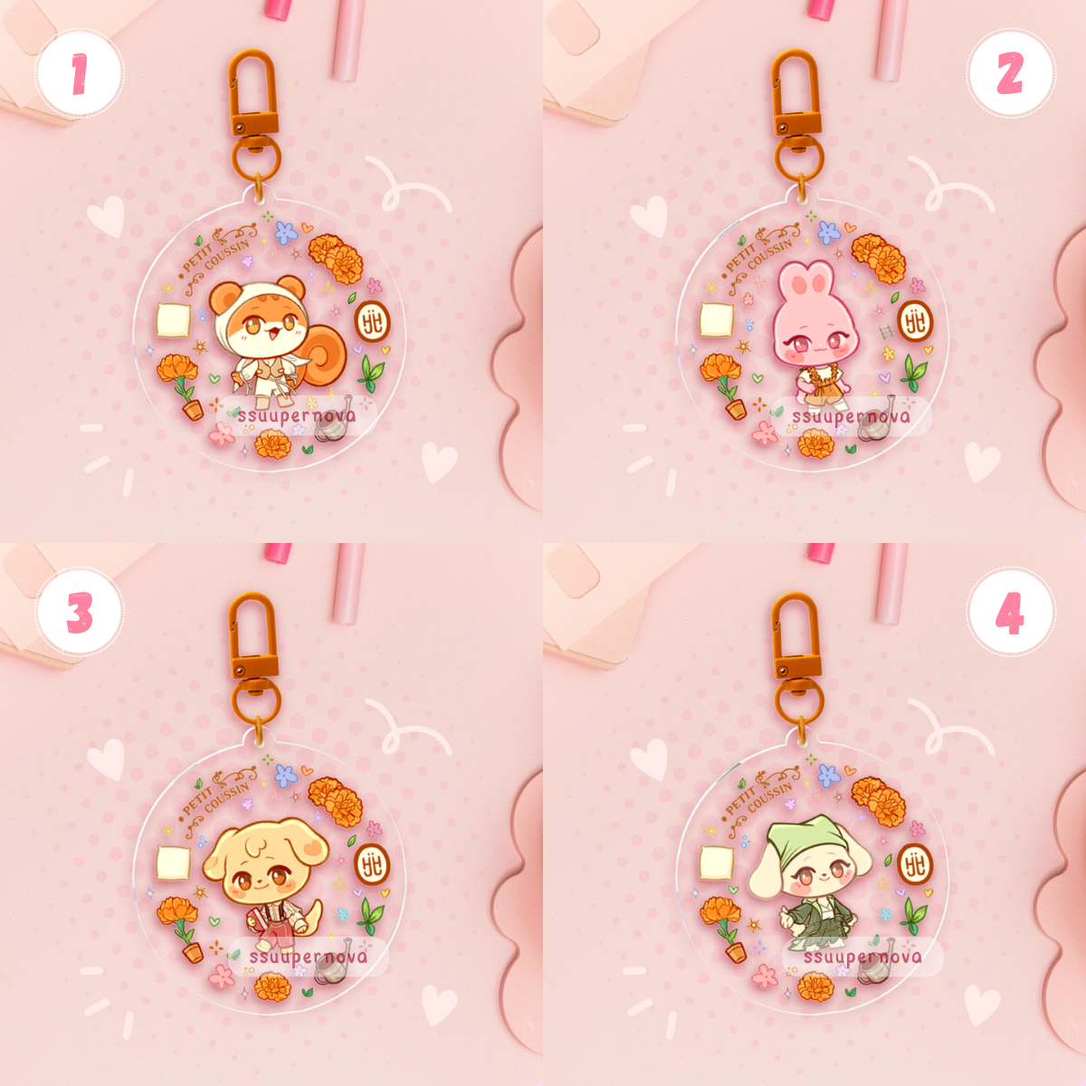 ATEEZ "Petit Coussin" charms (Made to order)