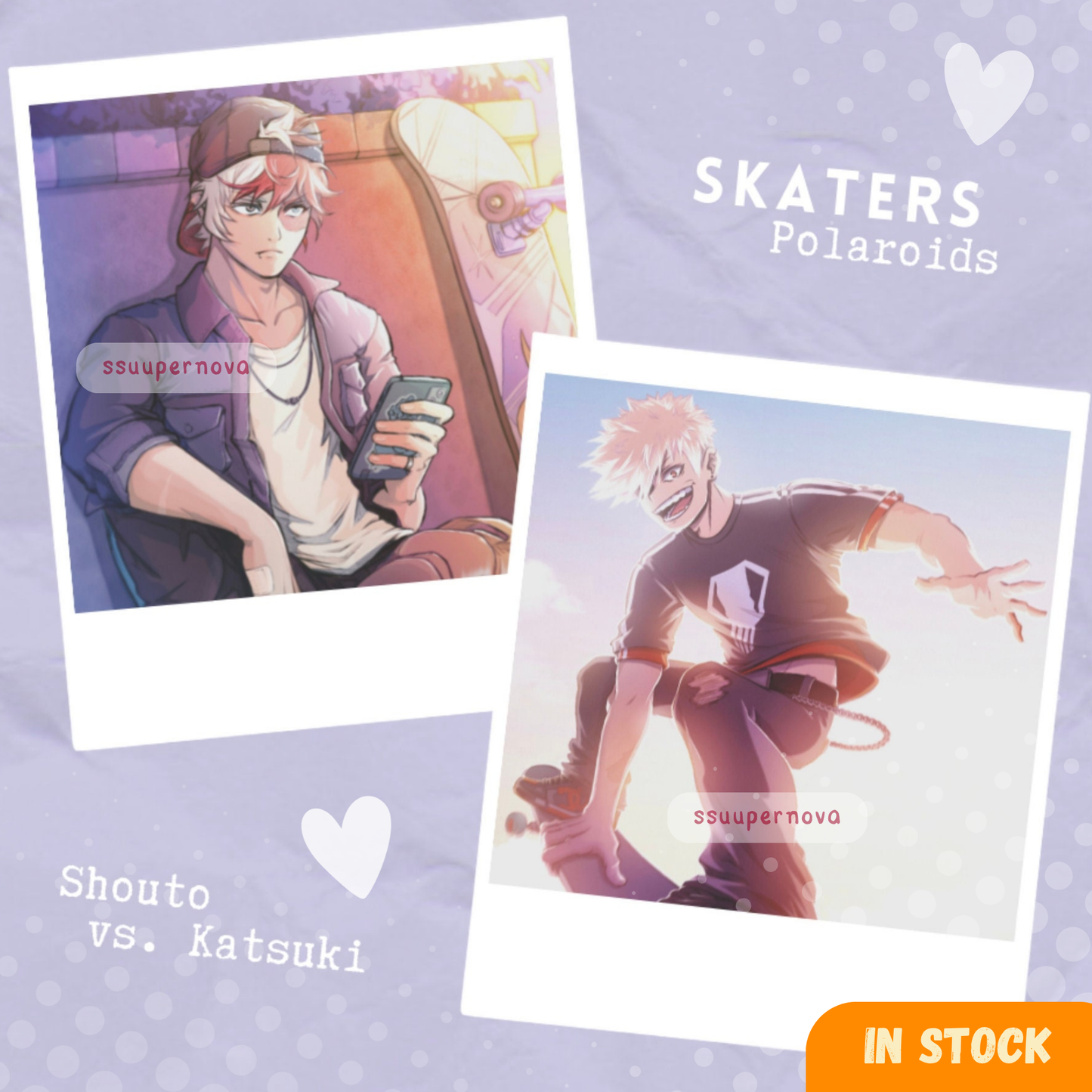Skaters AU Polaroid print