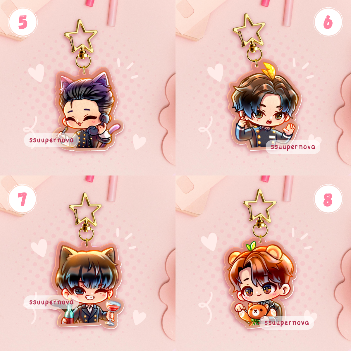 ATEEZ "The Grand Hotel Atiny" Charms (Made to order)