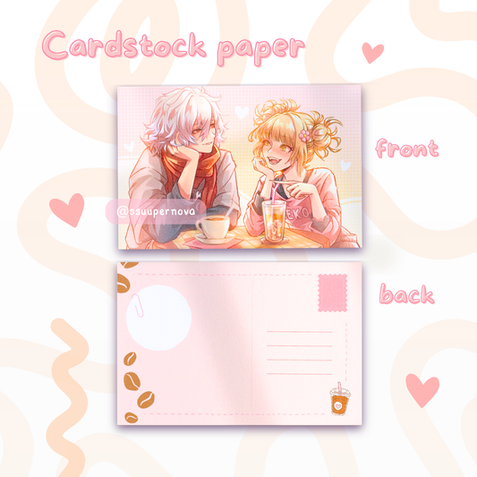 "Coffee date" postcard
