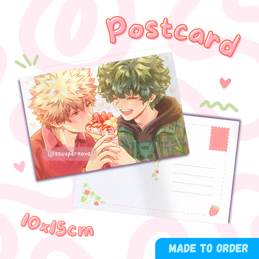 Bakudeku "Crepe date" postcard