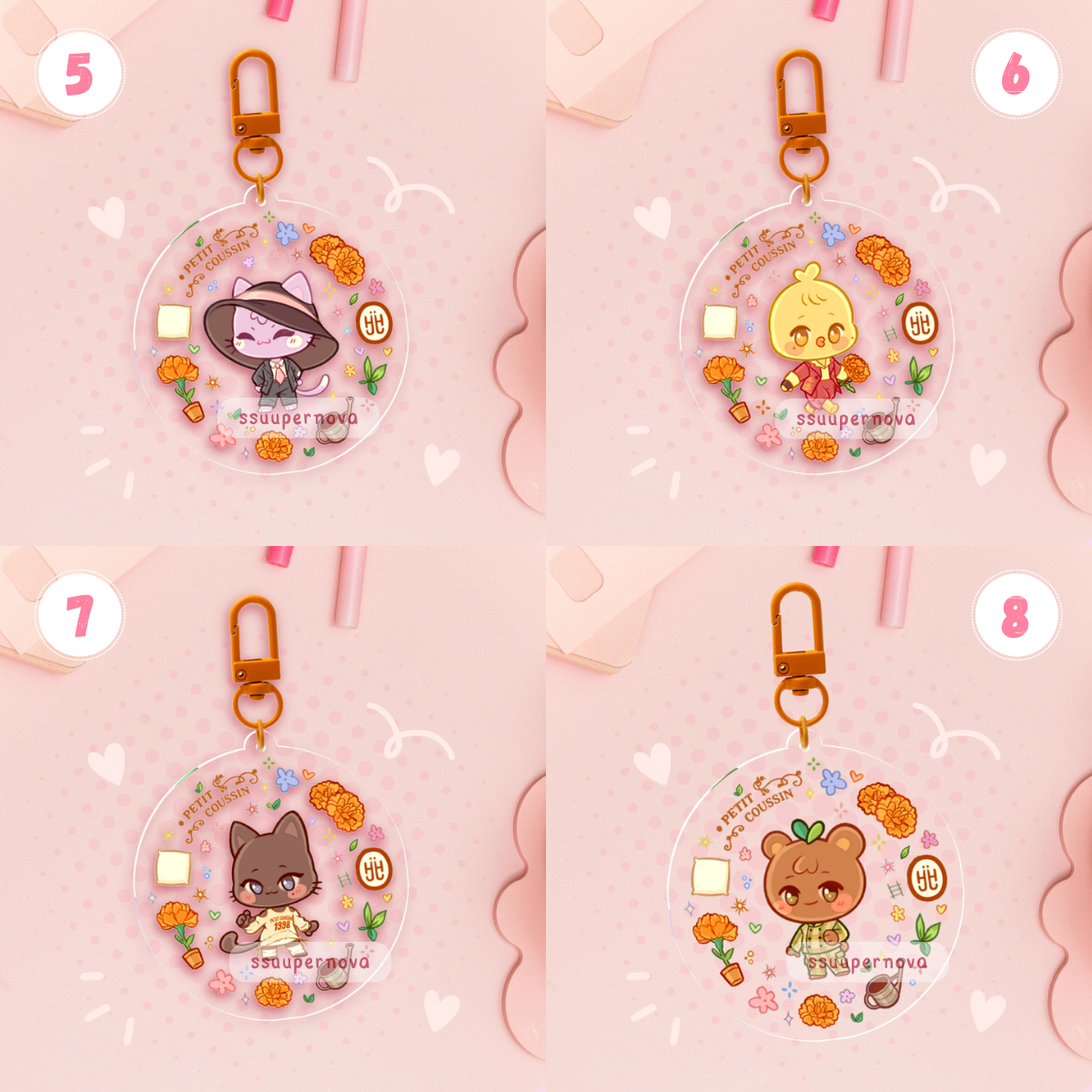 ATEEZ "Petit Coussin" charms (Made to order)