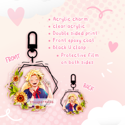 Flower charms (leftover)