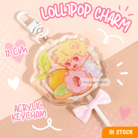 Chibi lollipop charm (leftover)