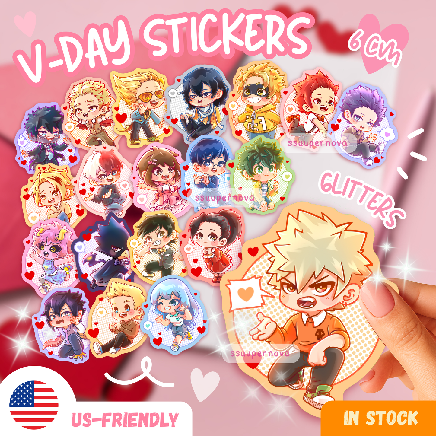 V-Day Stickers
