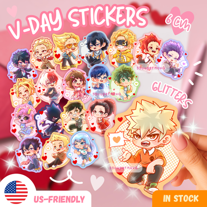V-Day Stickers