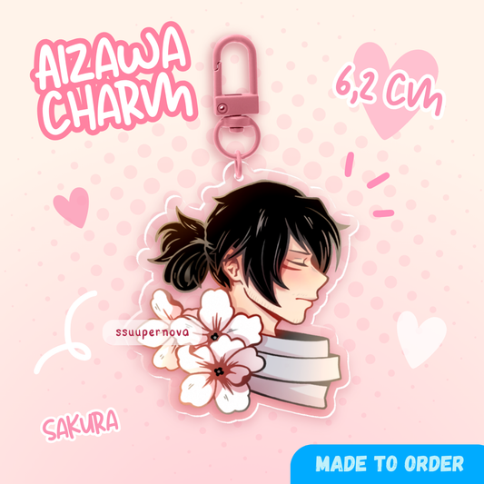 Sensei sakura charm (made to order)