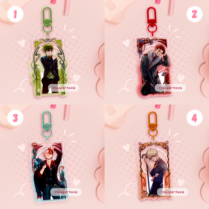 Art Nouveau - Acrylic Charms (Made to order)