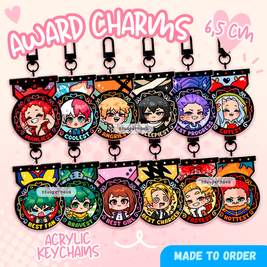Awards - Acrylic Charms (Made to order)