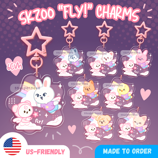 SKZ/Stay "Fly!" Charms (Made to order)