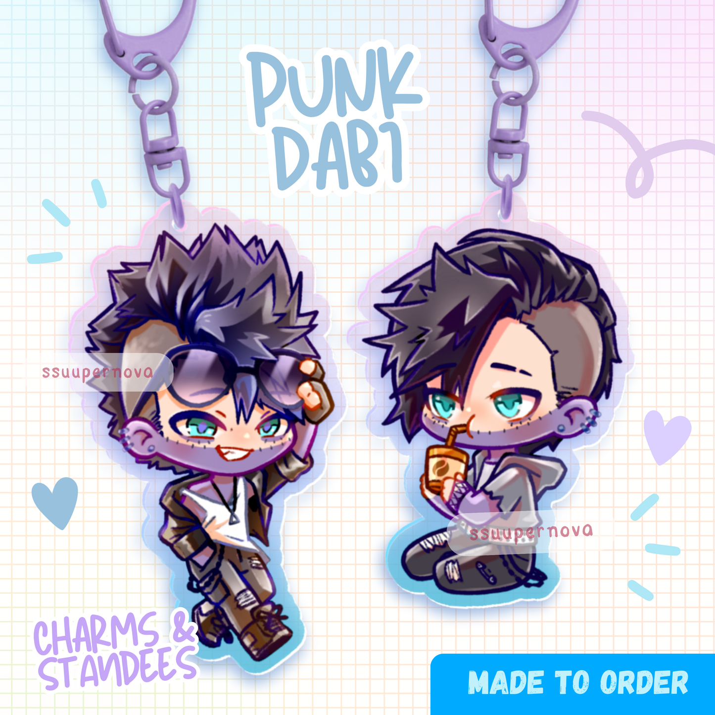 Punk Dabi - Charms & Standees (Made to order)