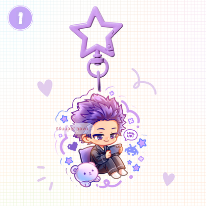 Gamers - Acrylic charms (Made to order)