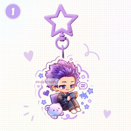 Gamers - Acrylic charms (Made to order)