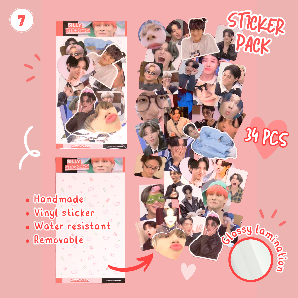 ATEEZ - Silly Sticker Packs
