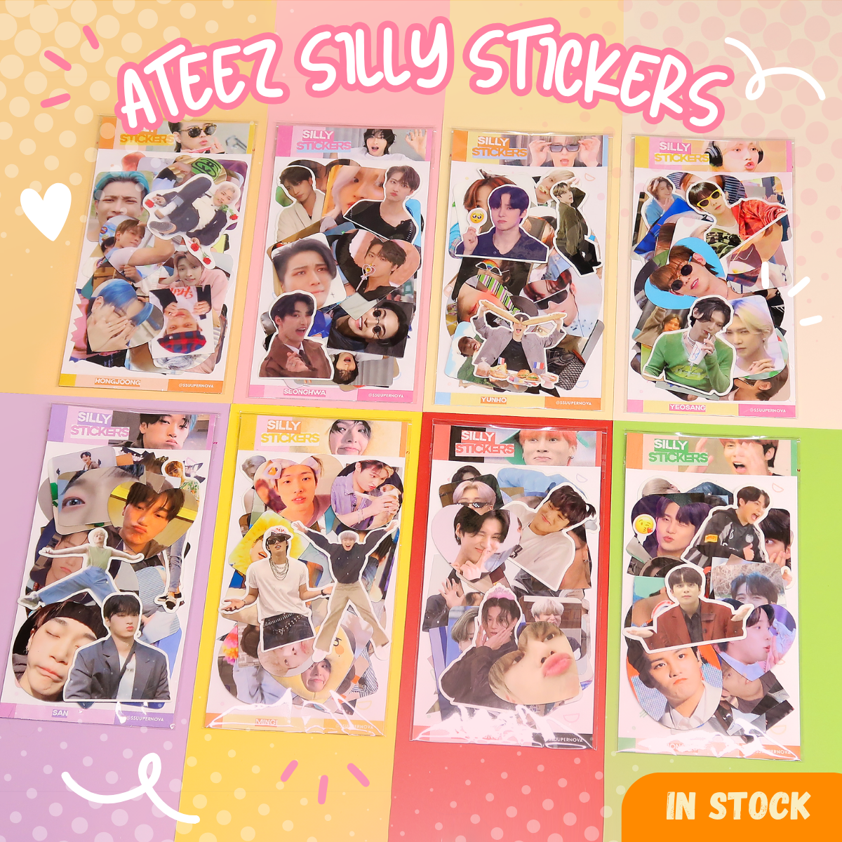 ATEEZ - Silly Sticker Packs
