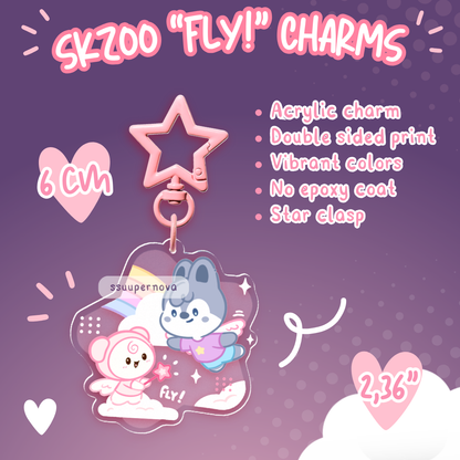 SKZ/Stay "Fly!" Charms (Made to order)