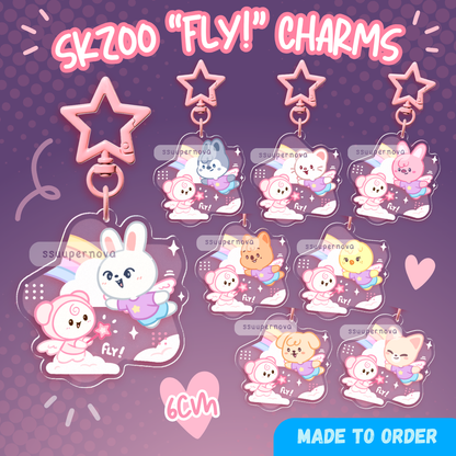 SKZ/Stay "Fly!" Charms (Made to order)