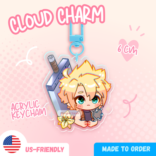 Cloud charm (Made to order)