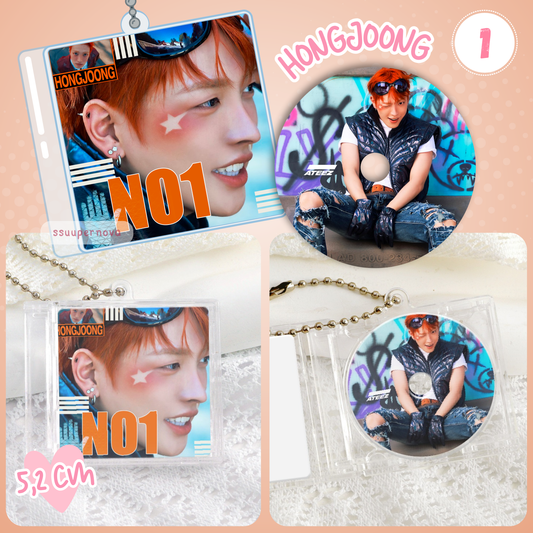 ATEEZ - Solos CD charms (Made to order)