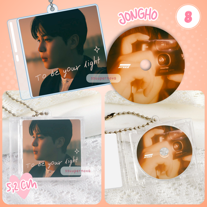 ATEEZ - Solos CD charms (Made to order)