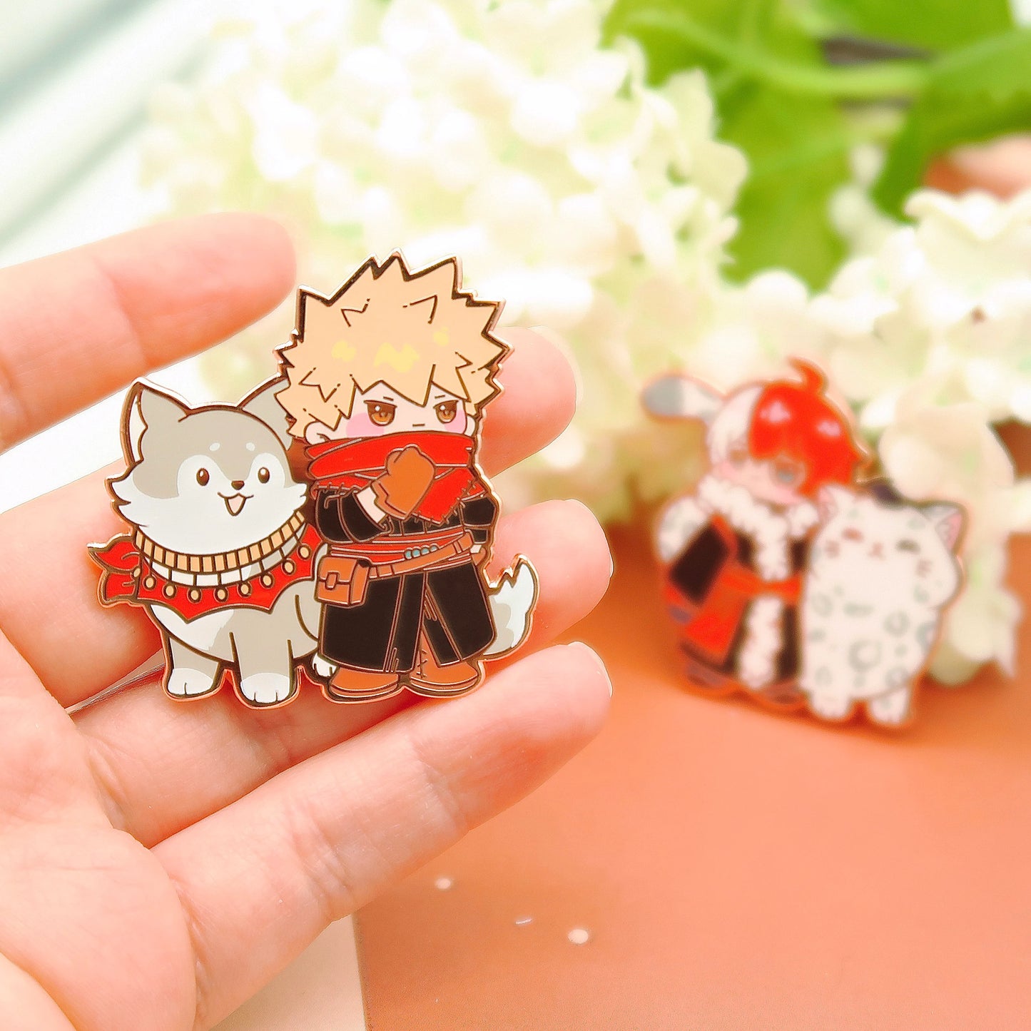 Winter AU enamel pins