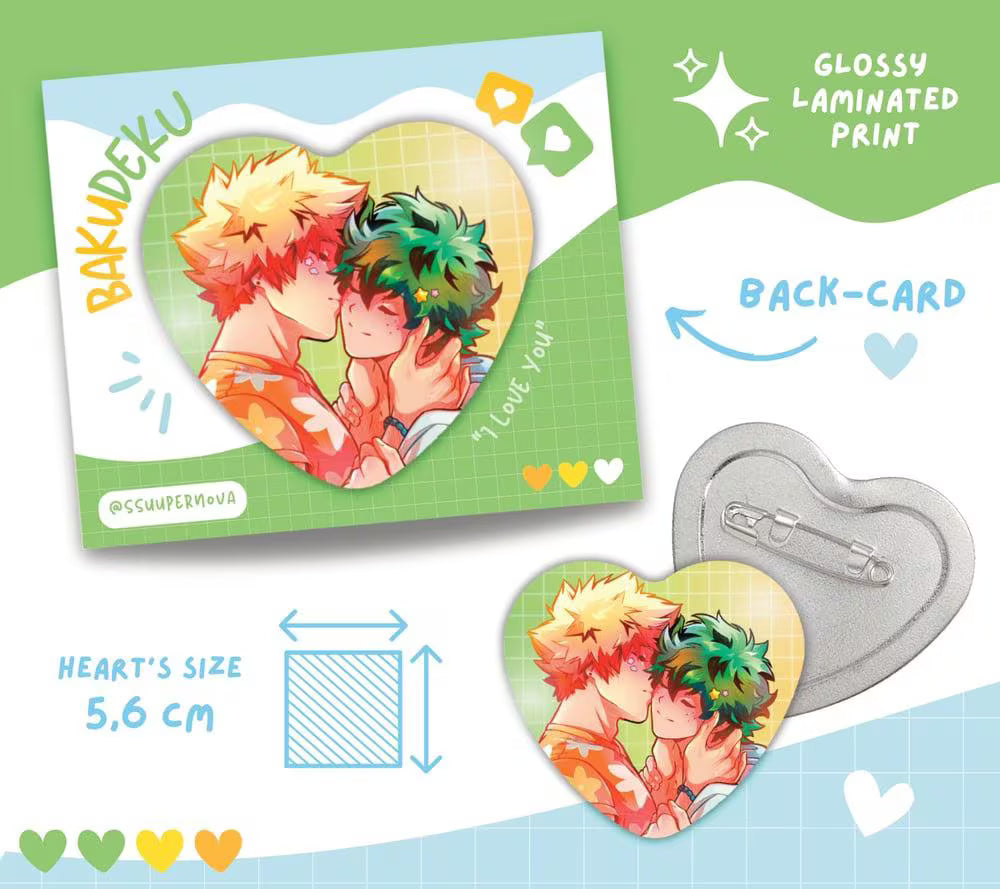 Ships heart badges