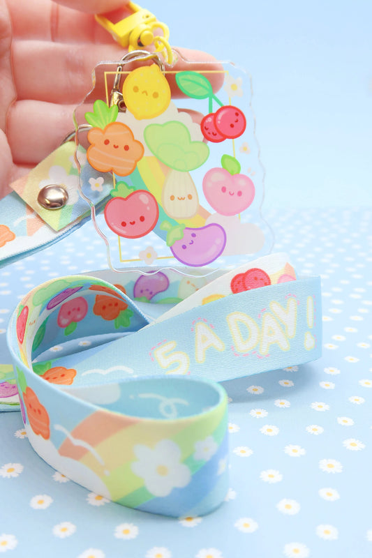 5 a day - Charm & Lanyard