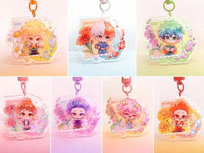 Birth stones and flowers charms v.1 (leftover)