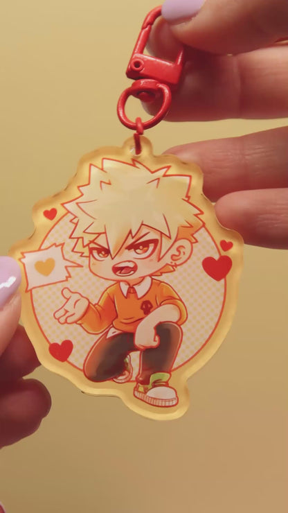 V-day - Acrylic Charms (Made to order)