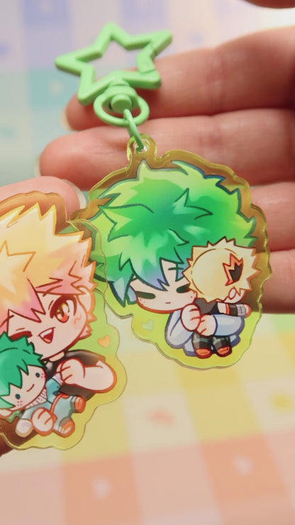 Hero plushies - Acrylic charms (Made to order)
